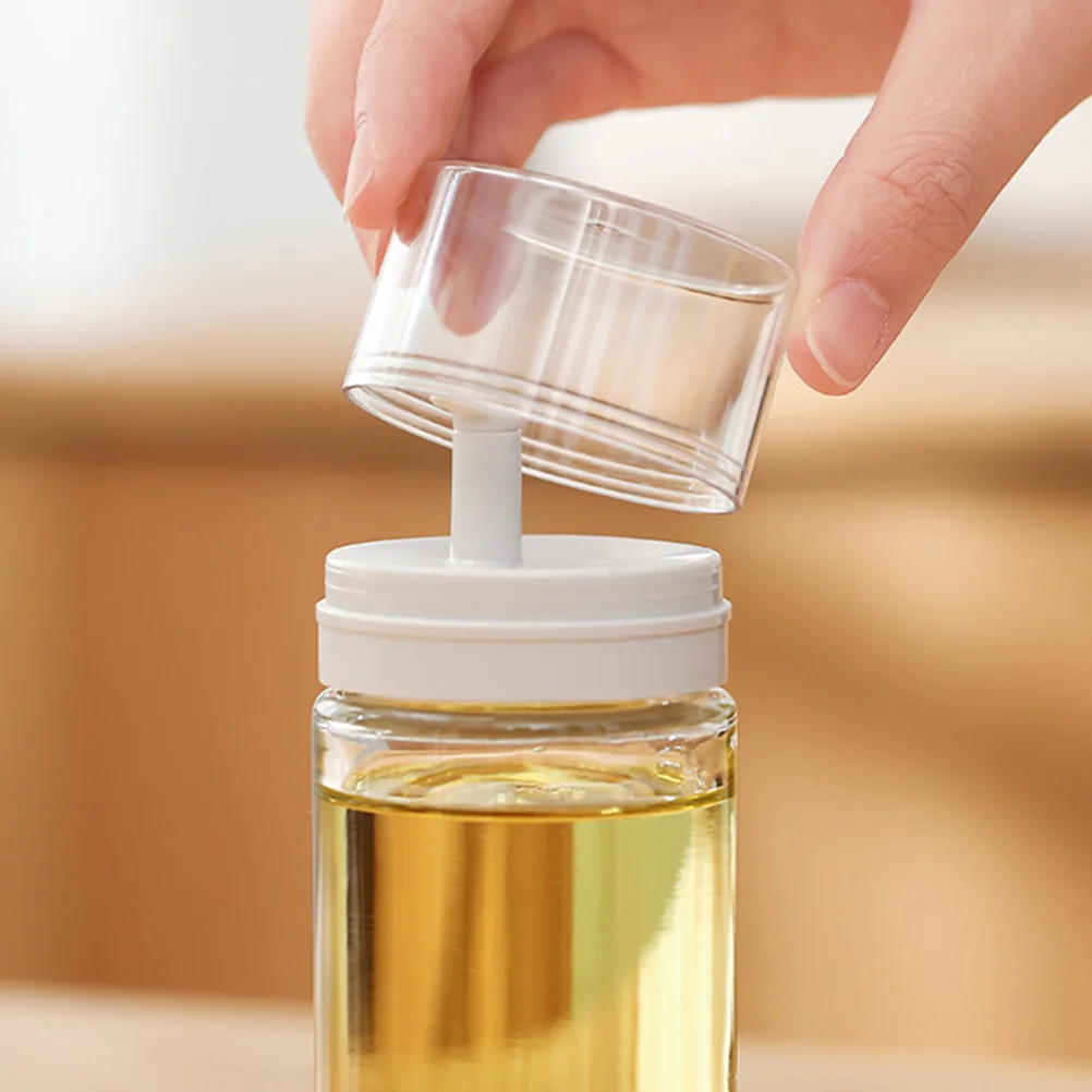 

2Pcs Transparent Oil Container Drip-Free Condiment Dispensing Bottle for Kitchen Cabinets Travel Vinegar Dispenser Bottle