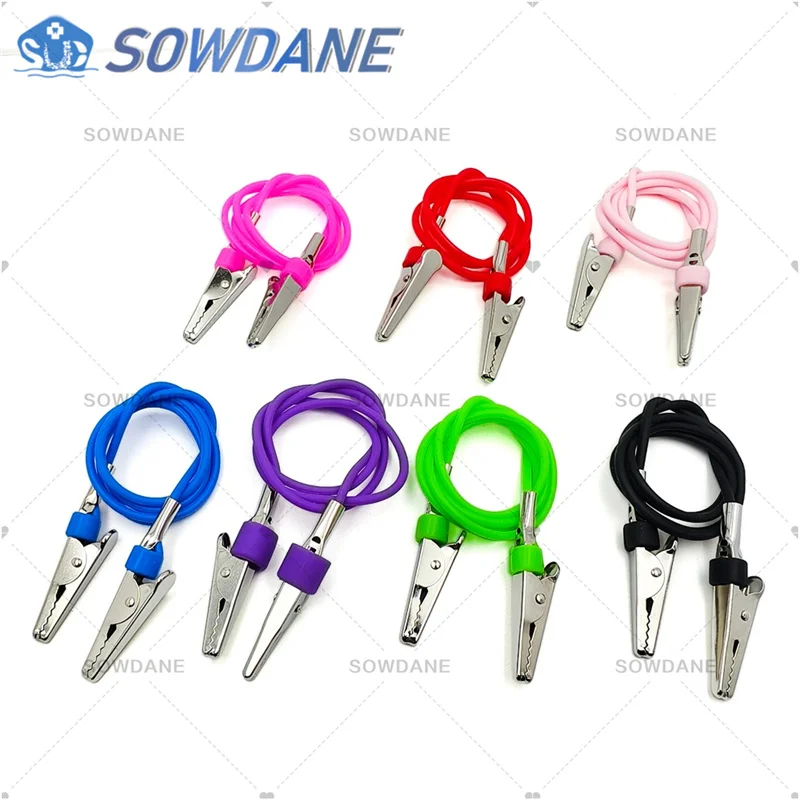 Dental Bib Clips Chain Napkin Holder Autoclavable Rubber Accessaries Part Teeth Whitening