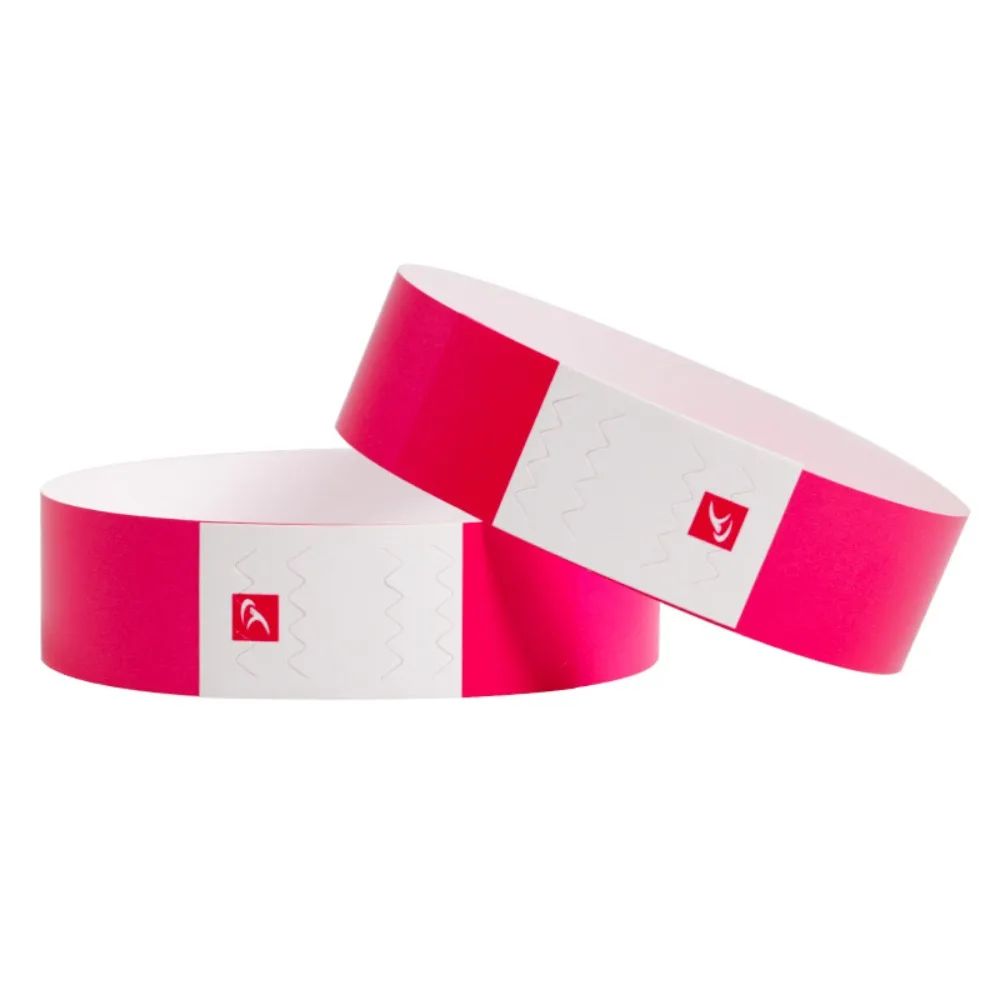 100 Pcs Paper Tyvek Wristbands Ticket Bar Identity Party Disposable Wristbands Waterproof Playground Synthetic Paper Wrist