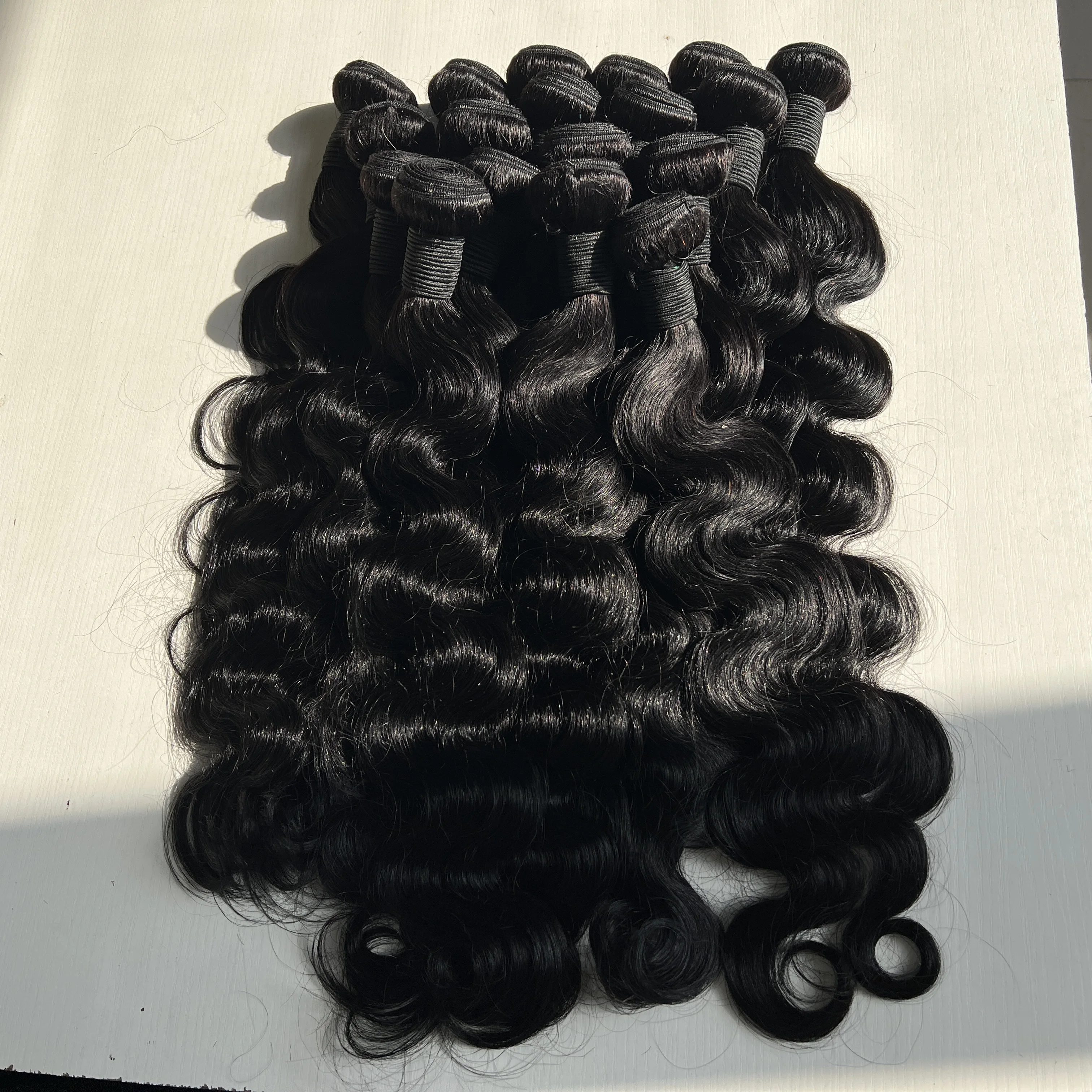 Body Wave Bundles Brazilian Hair Weave Bundles 1/3/4 PCS Human Hair Glueless Bundles Natural Jet Black 8-30