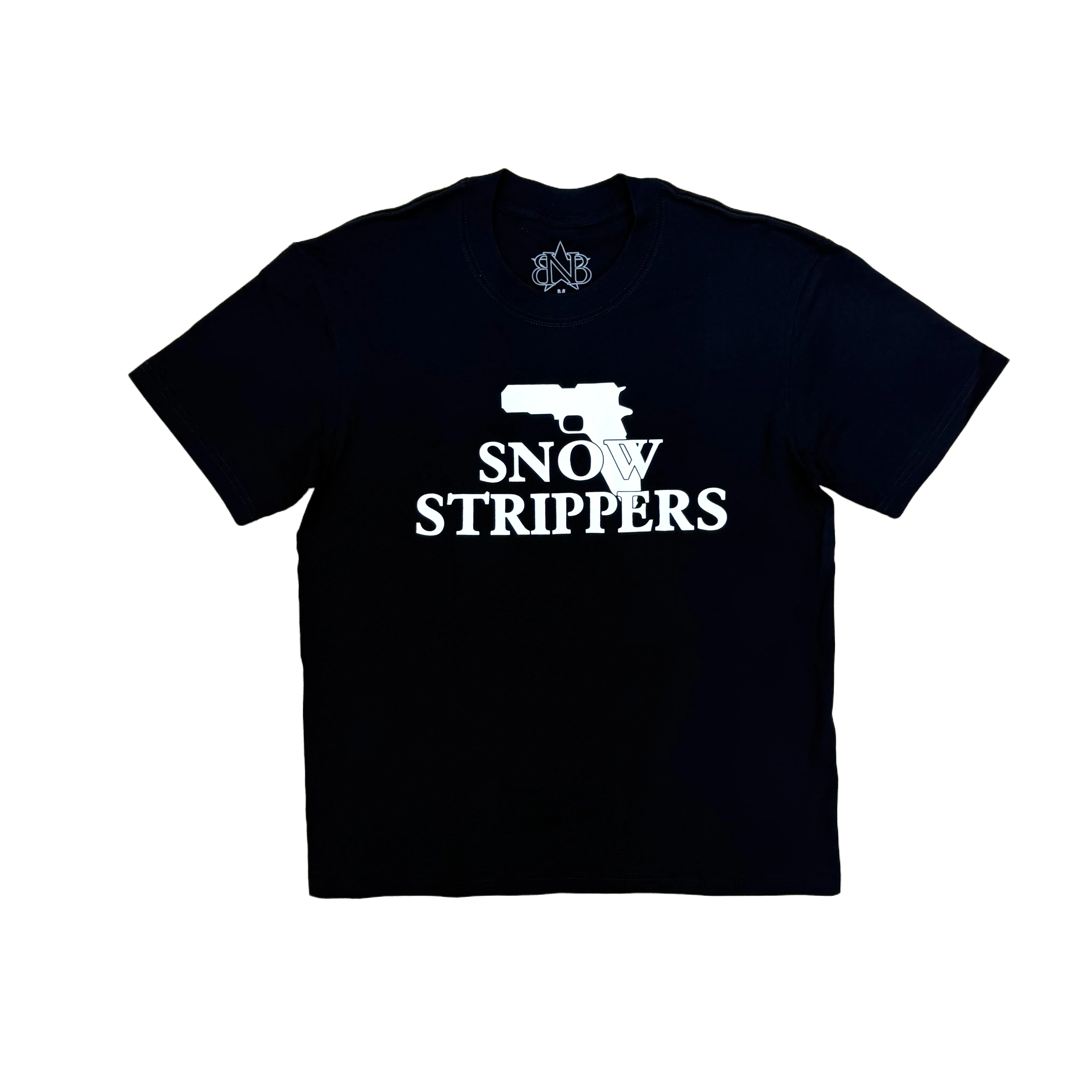 New Men Drain Gang Snow Strippers Gun Star T Shirts T-Shirt Hip Hop Skateboard Street Cotton T-Shirts Tee Top US size K4
