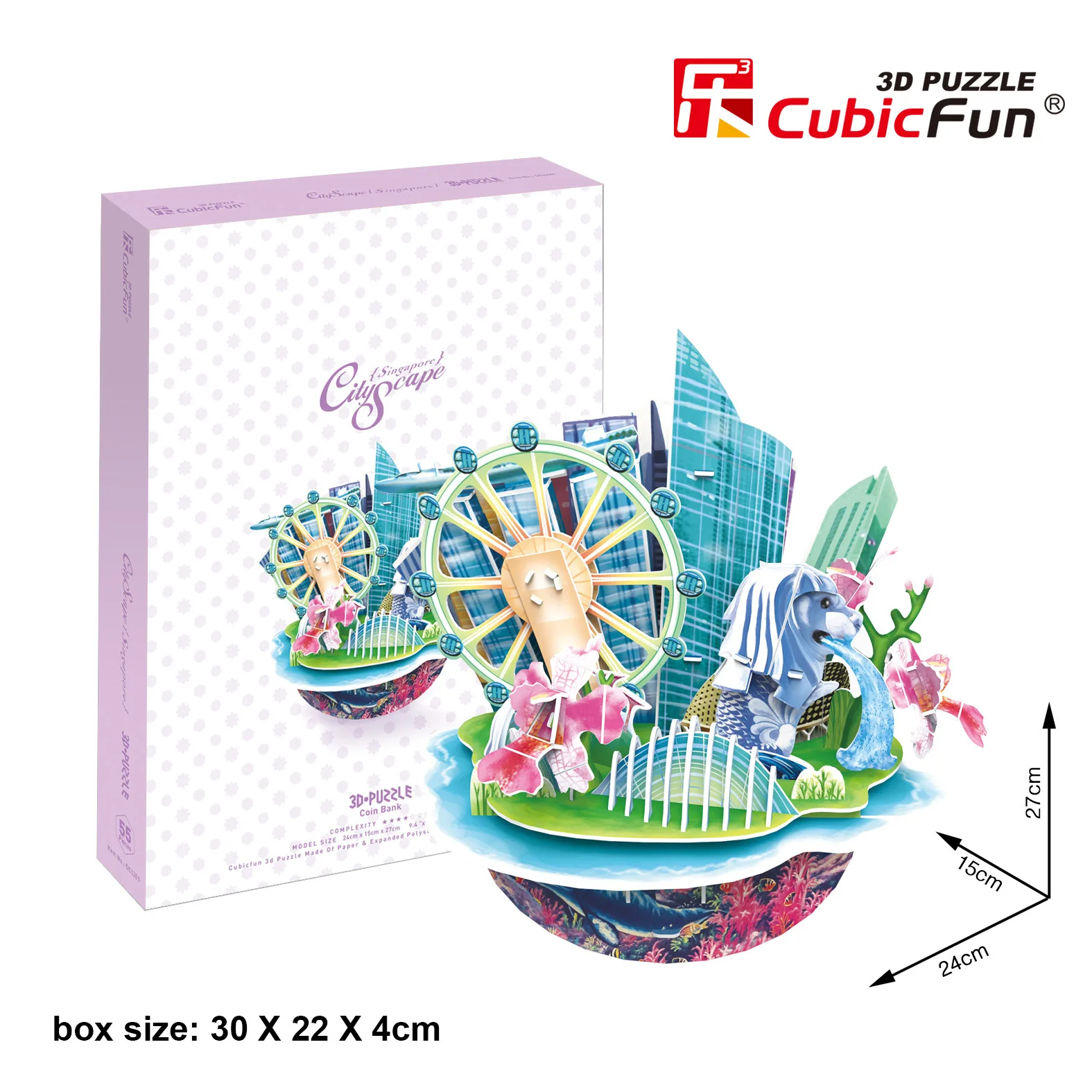 3d Puzzle City Miniature Puzzle Dubai Diy Paper Model Children Creative Gifts Children Educational Toys T114
