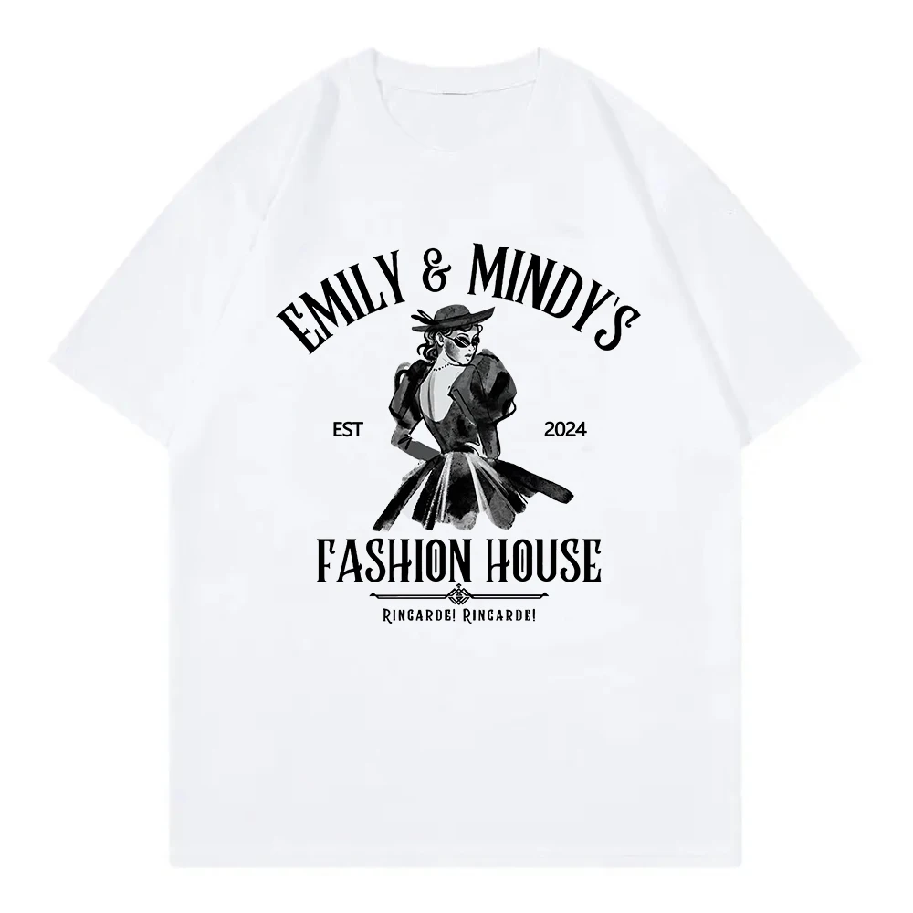 Emily in Paris T Shirt Emily & Mindy's Fashion House Men/Women Clothing Harajuku T-Shirt Unisex High Quality Cotton T Shirts