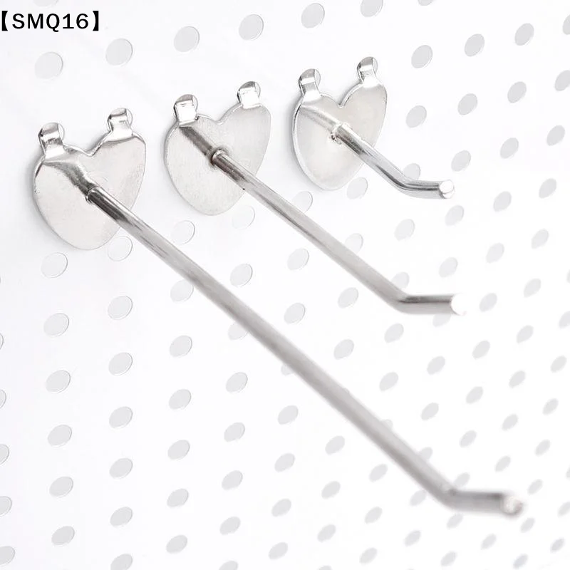 10Pcs Heart Shaped Single Peg Pegboard Hooks Wall Hooks Hole Board Hanger Garage Pegboard Hook Wall Mount Storage Rack【SMQ】