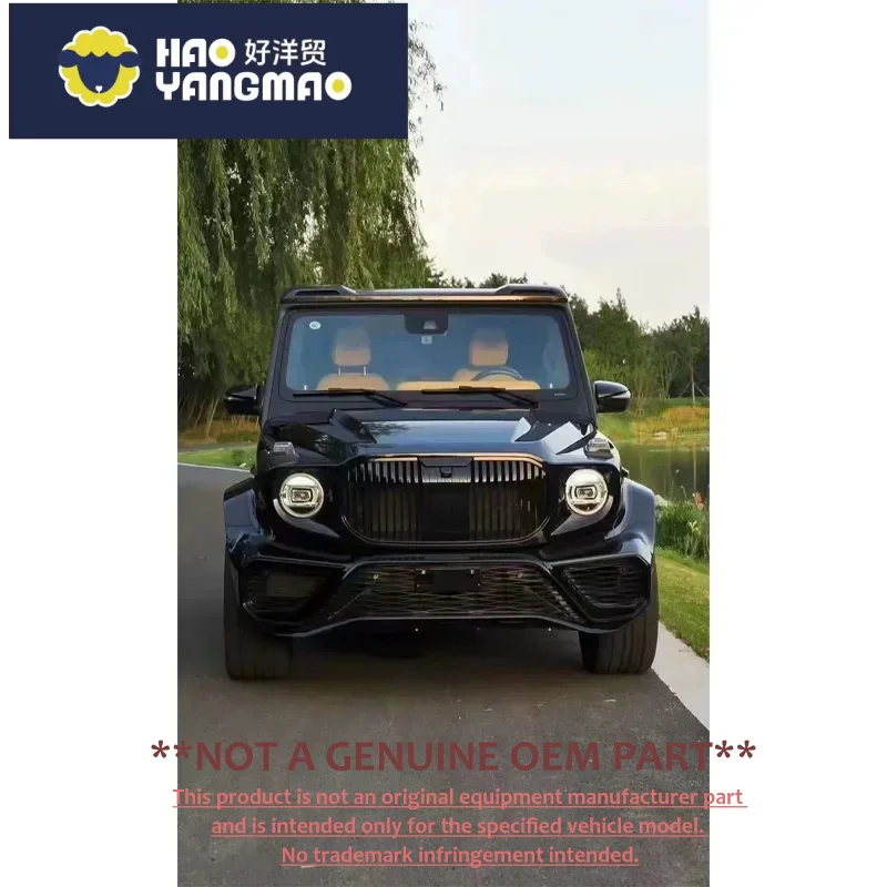 Suitable for Body Kit Compatible with Mercedes-Benz G-Class Model 6900 Maybach Style Bumpers Hood Spoiler PP Material