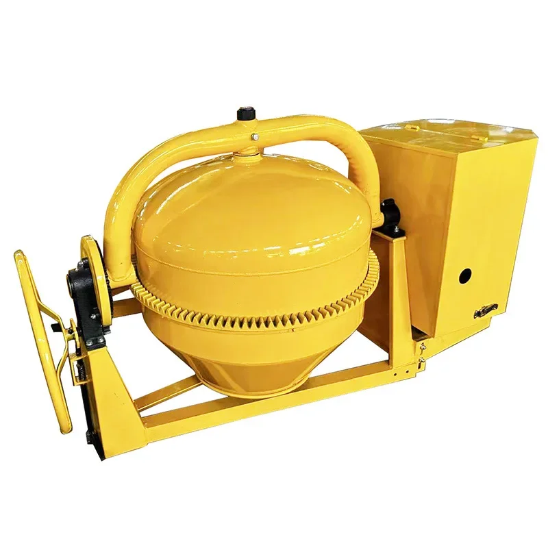 

Small mobile two-wheel four-wheel diesel mixer, export-type small yellow can cement mixer