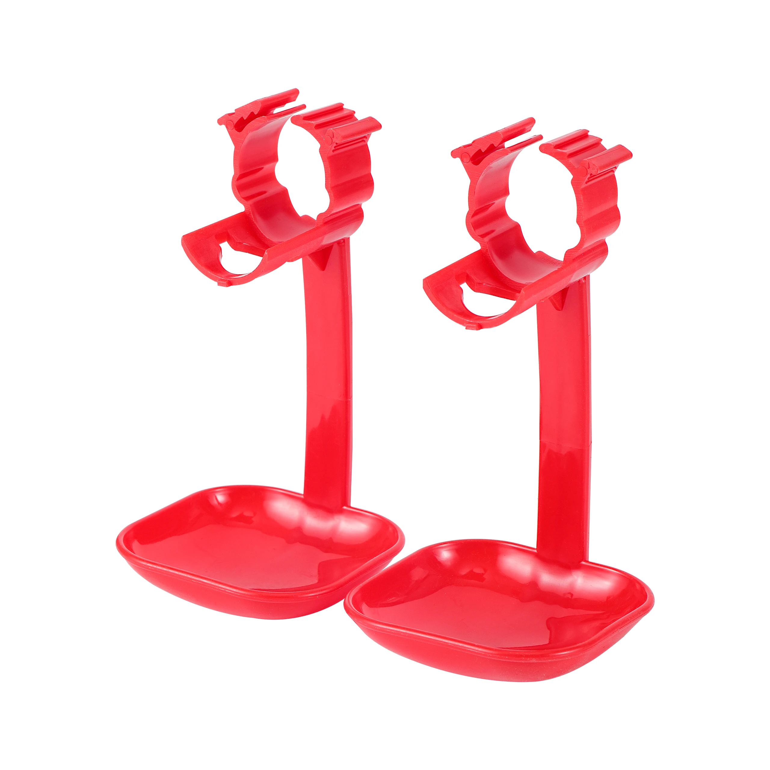 5/20/50 Pcs Chicken Hanging Cup Poultry Feeding Supplies Plastic Red Hanging Bird Water Bowl Drinker Chicken Coop Drinking Tool