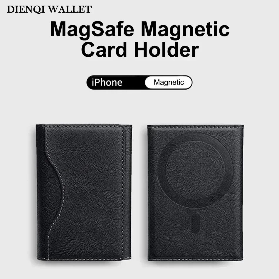 휴대 전화 Magsafe 신용 카드 소지자 자기 지갑 남자 럭셔리 은행 id 카드 소지자 케이스 미니멀리스트 지갑 휴대용 카드 가방