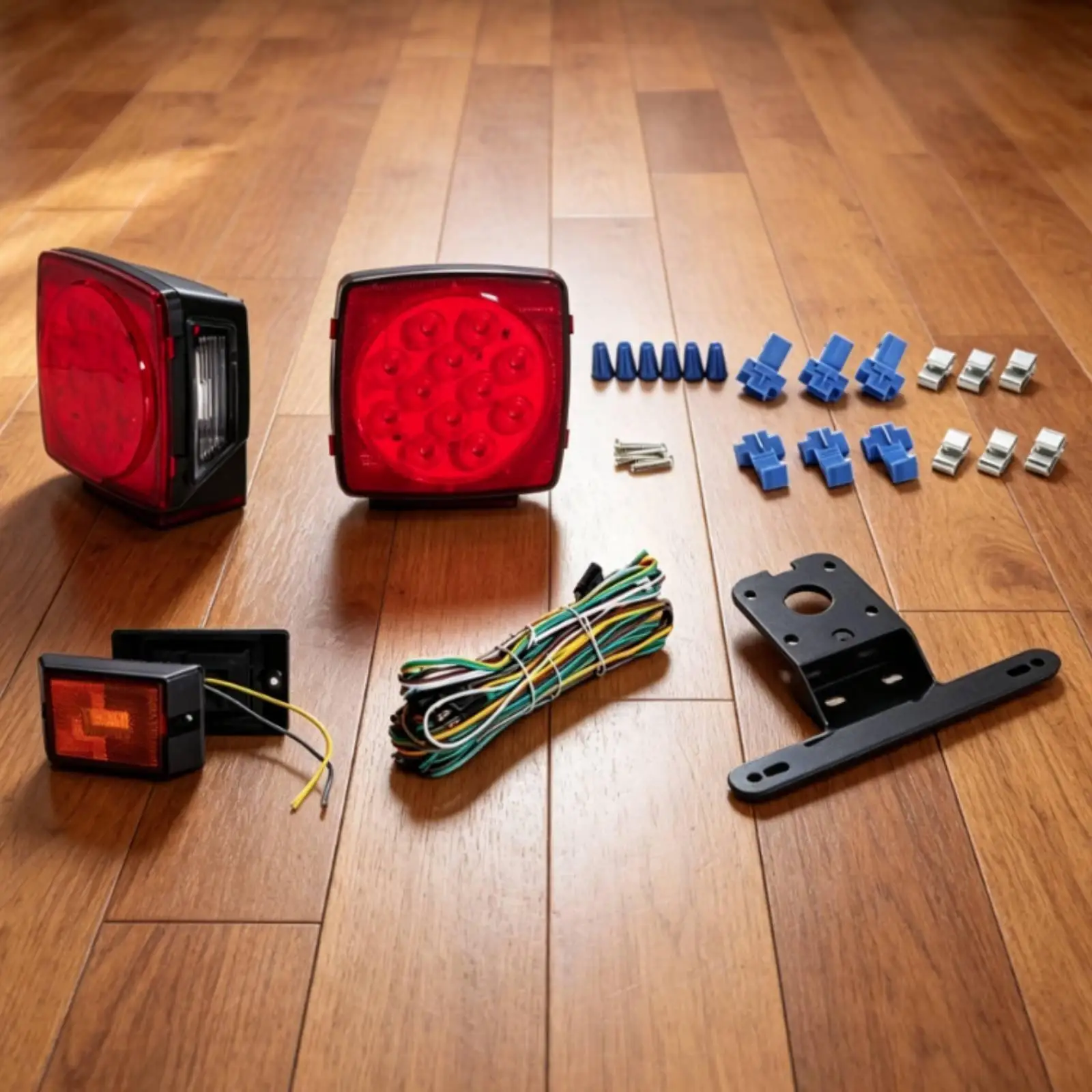 Square Lamp Unit Tail Lamp 12V Pull Vehicle Tail Lamp Set Easy to Install