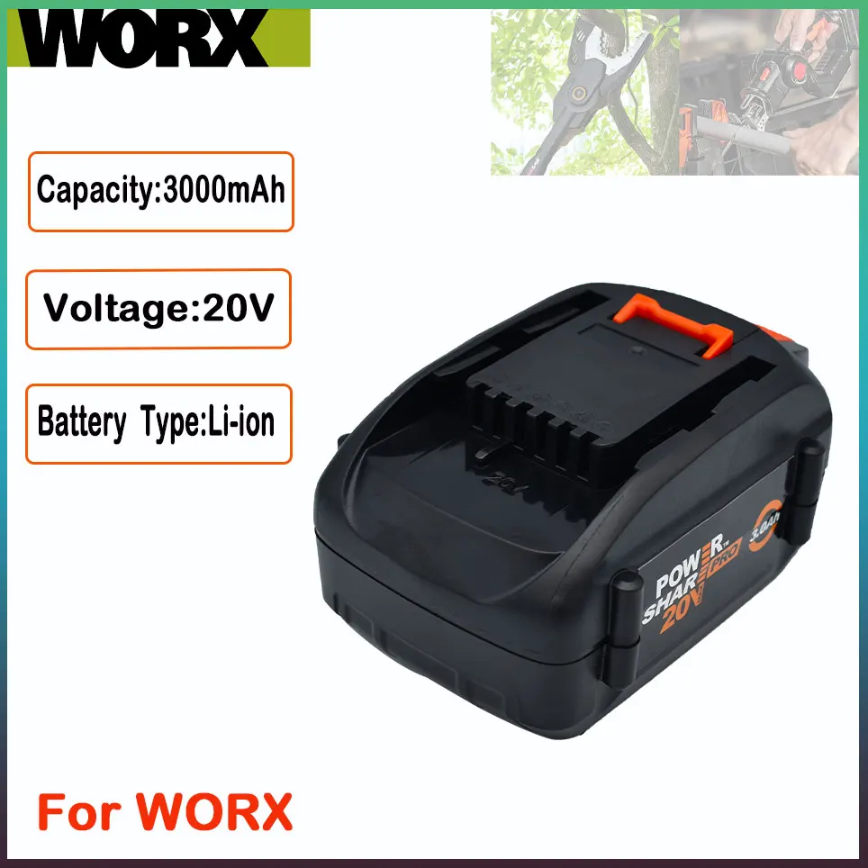 Original For WORX brand new genuine WA3578 - PowerShare 20V 3.0AH lithium-ion large-capacity battery