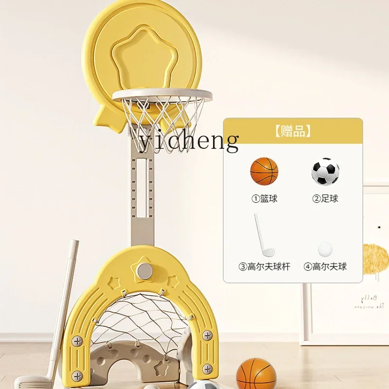 Children's Basketball Stand Adjustable Basketball Hoop Shooting Frame Indoor Baby's Ball Toy Basketball Mini