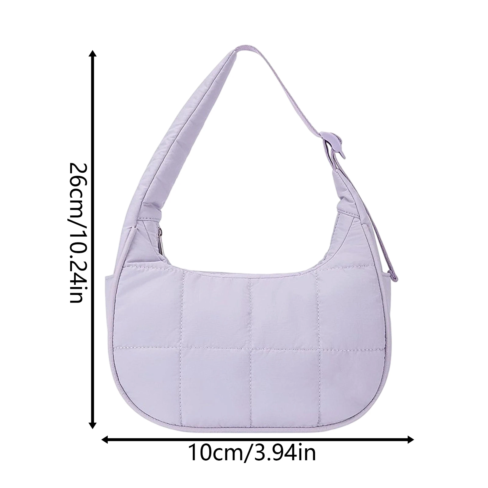 ファッションレディ大容量ショルダーバッグ女性カジュアル無地ダウンバッグ女性シルクコットンハンドバッグ女の子旅行トートバッグ