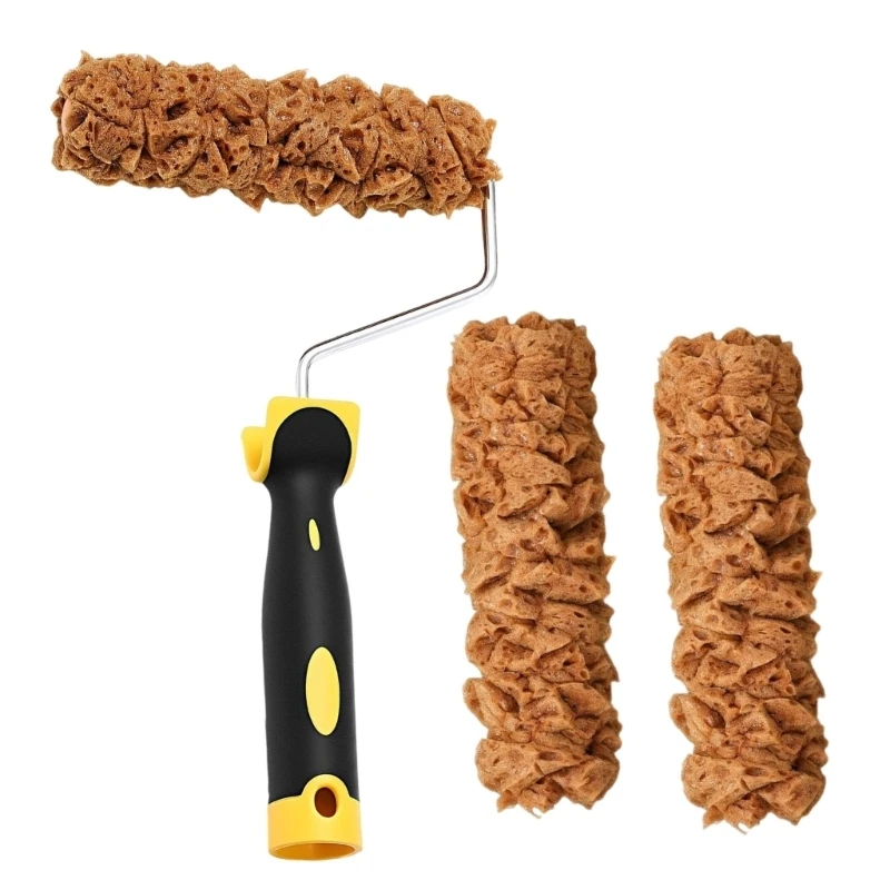 

Y5GD 3Pcs 6Inch Paint Roller Covers and Frame for Wall and Ceiling Projects