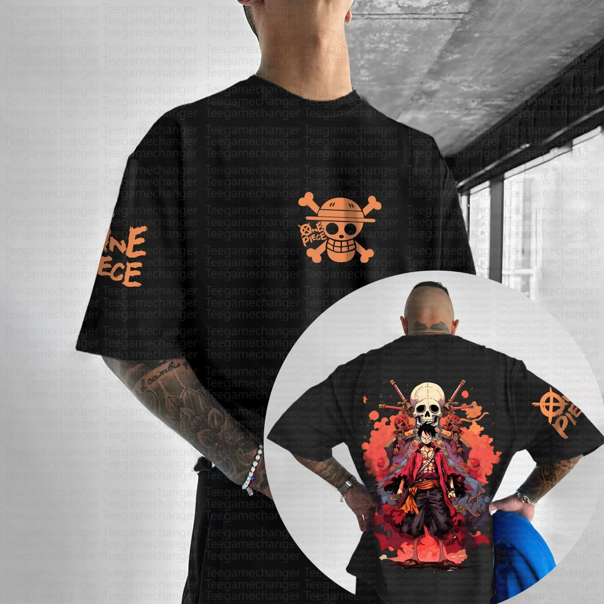 ONE PIECE Trend Short Sleeve Summer Trend Comfort Sports Casual Half Sleeve Popular Couple Clothing Half Sleeve Short Sleeve Top
