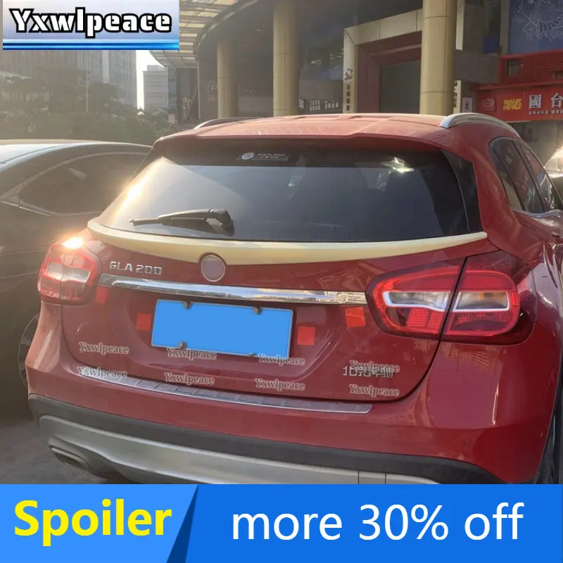 

For Mercedes-Benz GLA Class X156 GLA45 AMG GLA200 GLA220 GLA250 GLA260 2015-2019 ABS Plastic Rear Trunk Spoiler Car Styling