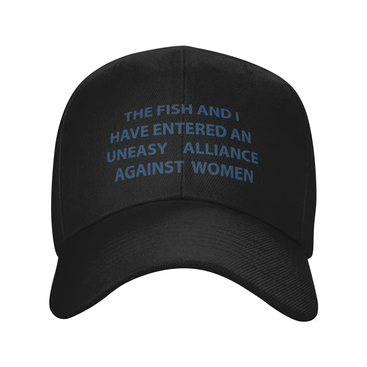 

The fish and I Fish fears me Woman fears me Baseball Cap Visor Wild Ball Hat Mountaineering For Women Men's