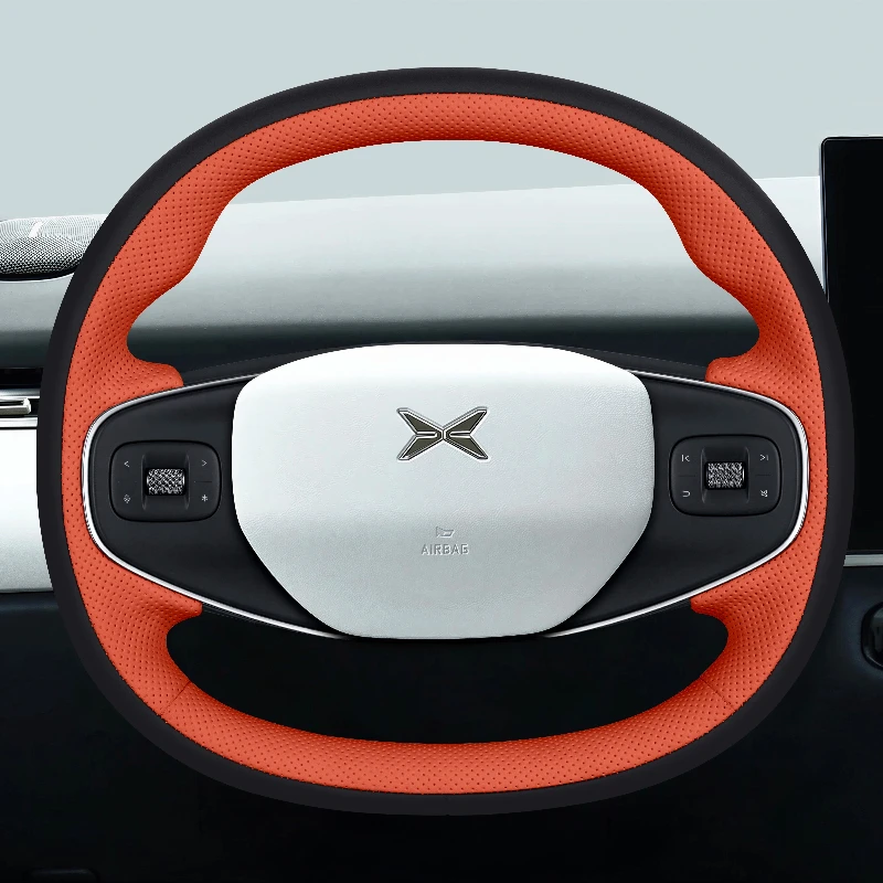 for-xpeng-p7-2024-2025-hand-stitched-non-slip-black-orange-genuine-leather-car-steering-wheel-cover
