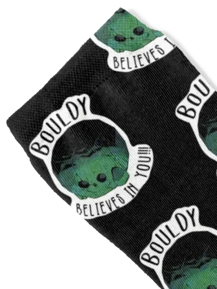 Bouldy Believes in You!!! Socks Rugby funny gift Men's Socks Women's