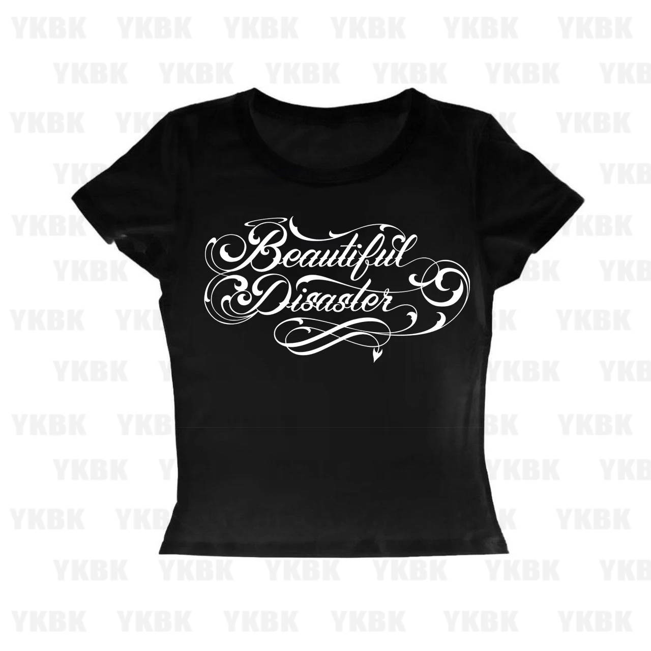 Harajuku Punk Y2K Kurzarm T-shirts Ästhetische Gothic Straße frauen Freizeit T-shirt Frauen Kleidung Emo Mädchen Drucken T-shirts