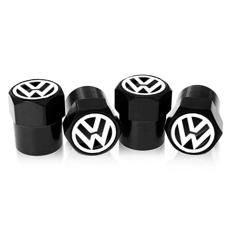 4 Stück Auto-Reifenventilkappen Staubschutz Auto-Emblem Zubehör für VW CC Polo 6R Golf 4 5 6 7 MK7 MK4 MK6 Passat B6 B8 T4 T5 Tiguan – Detail 14