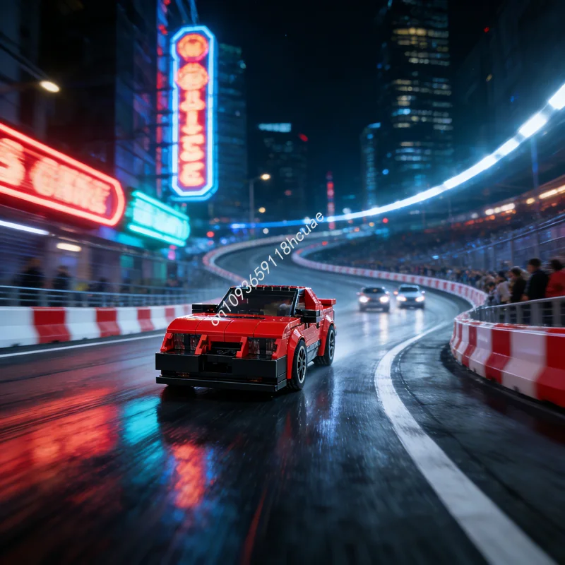 

281 деталь MOC Конструктор «Машина из фильма» Dodge Daytona S C, развивающая игрушка, подарок на Рождество и День рождения