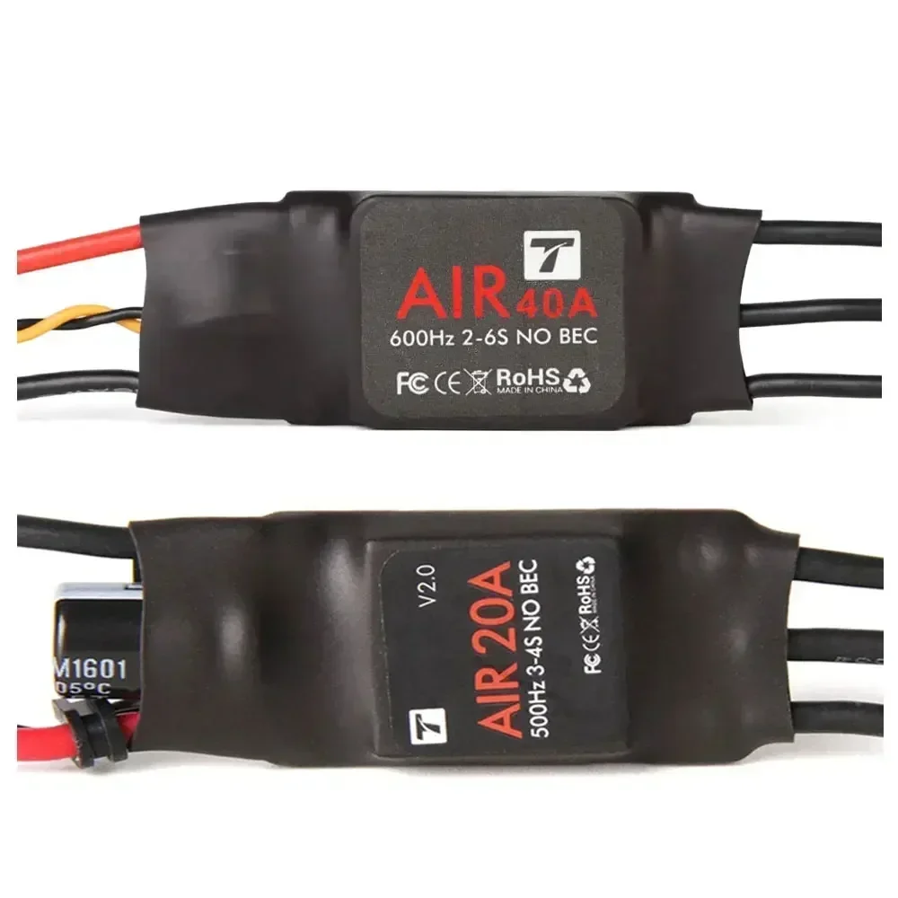 T-MOTOR AIR Series ESC Air20A Air40A No BEC Brushless Speed Controller Lightweight for RC Multicopter Drone