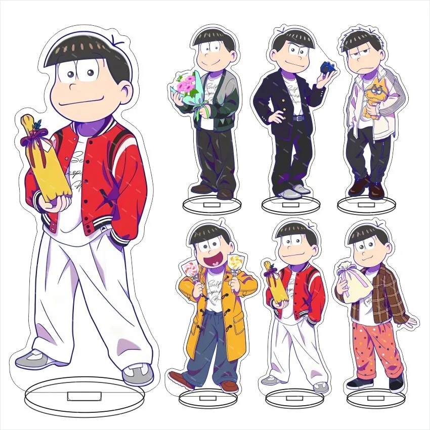 Llavero de acrílico de 15 cm de Anime Mr. Osomatsu, Ichimatsu Matsuno, Choromatsu Matsuno, decoraciones de mesa, accesorios decorativos, regalos