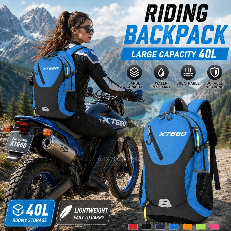 FOR YAMAHA XT660 X R Z XT660X XT660R XT660Z 2004-2020 Large Capacity WaRacing travel Men waterproof Backpack Bag Motorcycle Gift