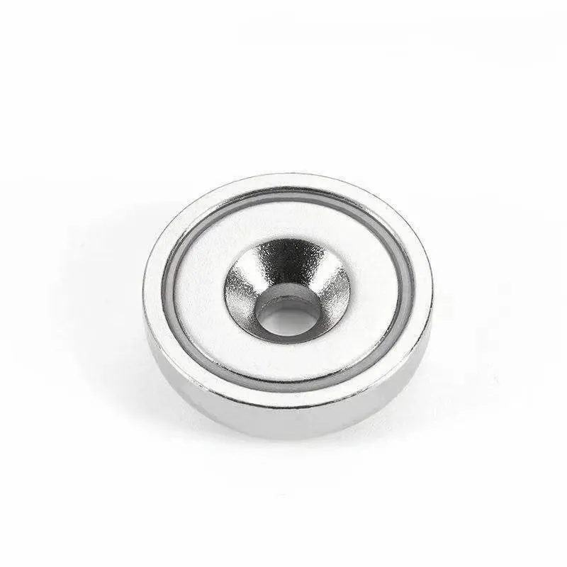 D16 D20 D32 36mm neodymium cup pot magnet basewith countersunk hole permanent magnetic chuck  for sale