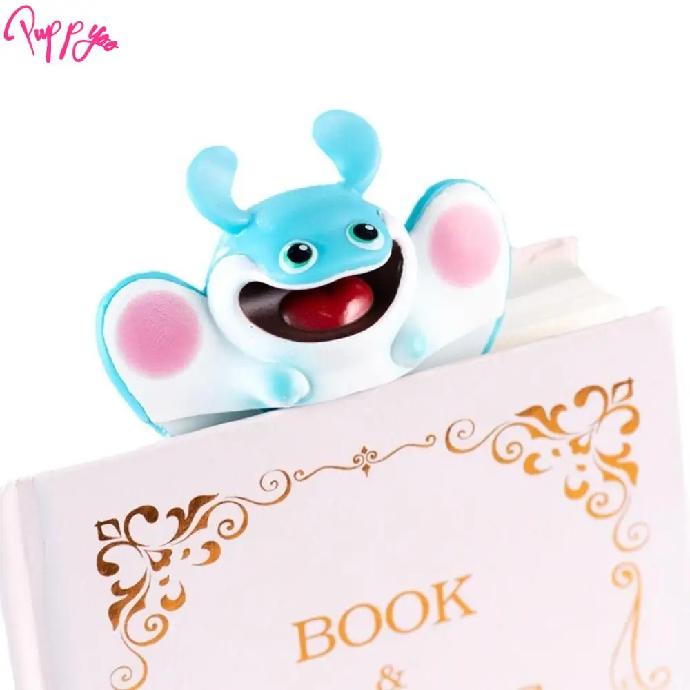 Manta Ray Marine Organism Bookmark Dolphin PVC 3D Cartoon Book Marker Convenient Reading Tool Squashed Jellyfish Bookmark