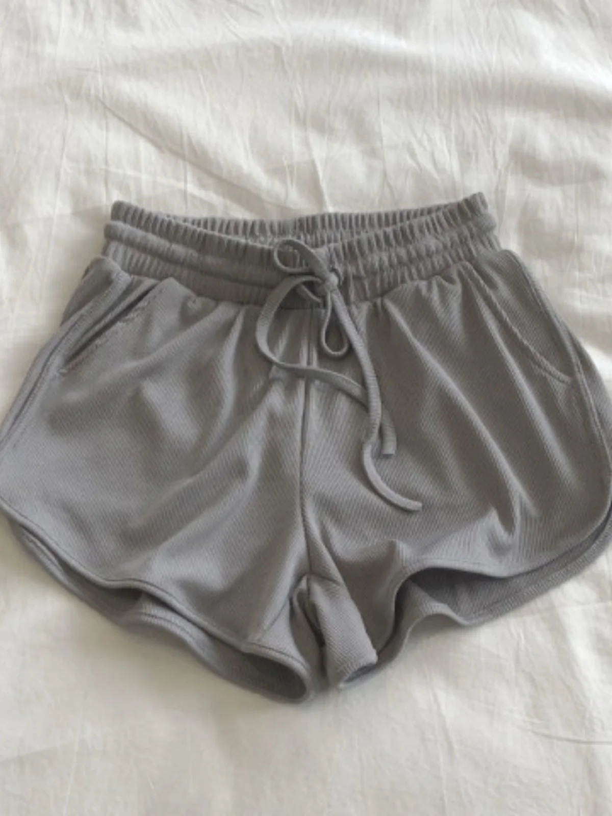 Ice Silk High Waist Running Shorts Women Summer Outdoor Wear  Color Loose Large Size Sports Hot Pants Home Sleepwear