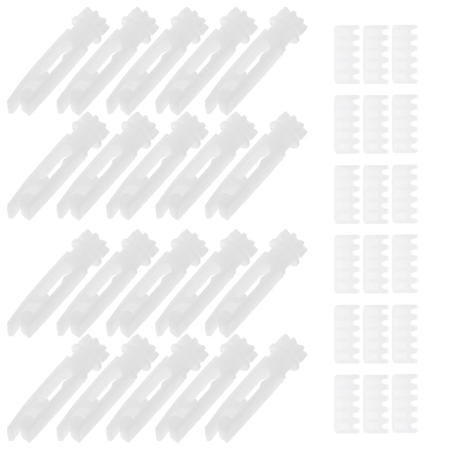 

1Set Vertical Blind Pulley Hooks Plastic Adjustable Pinch Pleated Curtain Drapery Headrail Hooks Lightweight Smooth