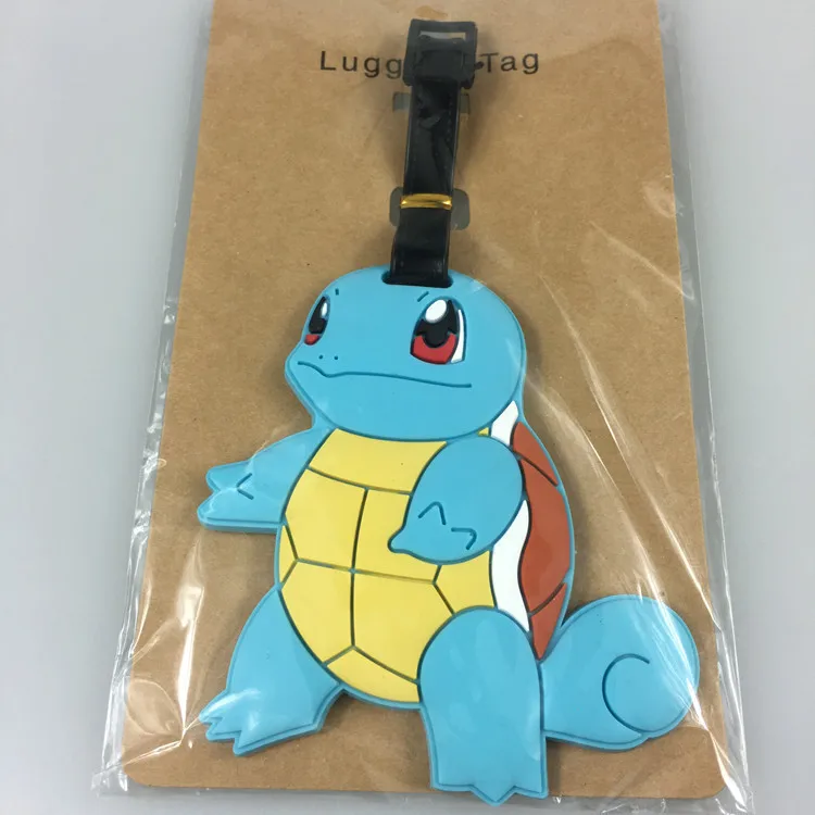 Cartoon Anime Pokemon  Pikachu  Charizard Color Hand Action Toy Figure Product Accessories Luggage Tag Suitcase Pendant