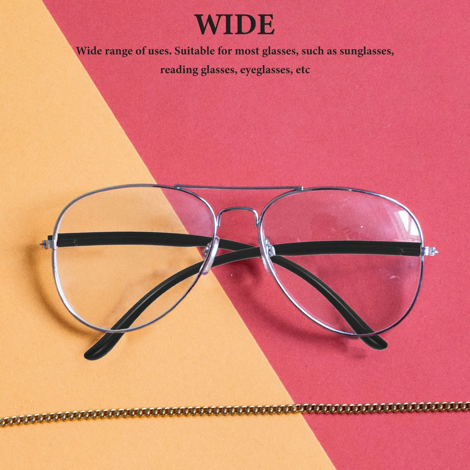 1Pair Universal Eyeglasses Replacement Temples Arm Legs Comfortable Nonslip Design Lightweight No Pinch Ear Friendly Glasses