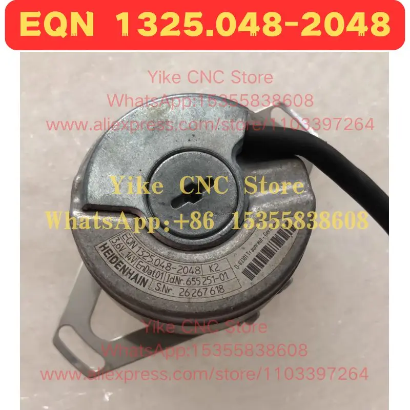 EQN 1325.048-2048 Used Encoder Function Intact Expedited Delivery