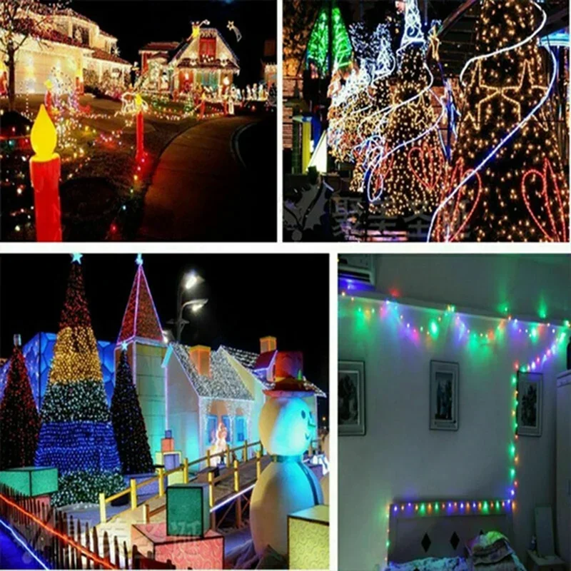 la guirnalda de luces de hadas llevó la guirnalda de luces de alambre de cobre 1/3/5/10M alimentada por batería para la decoración de la boda de la fiesta del jardín del dormitorio de Navidad