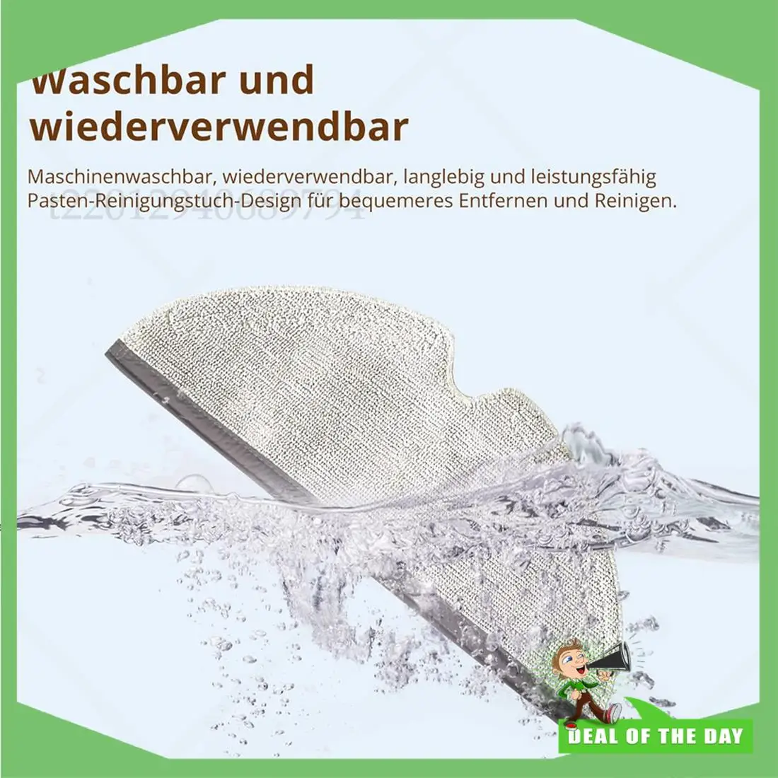 -ABPO حزمة مكونة من 4 فرش بديلة قابلة للغسل للمكنسة الكهربائية Xiaomi Roborock Q7 MAX / Q7 MAX+ Roborock