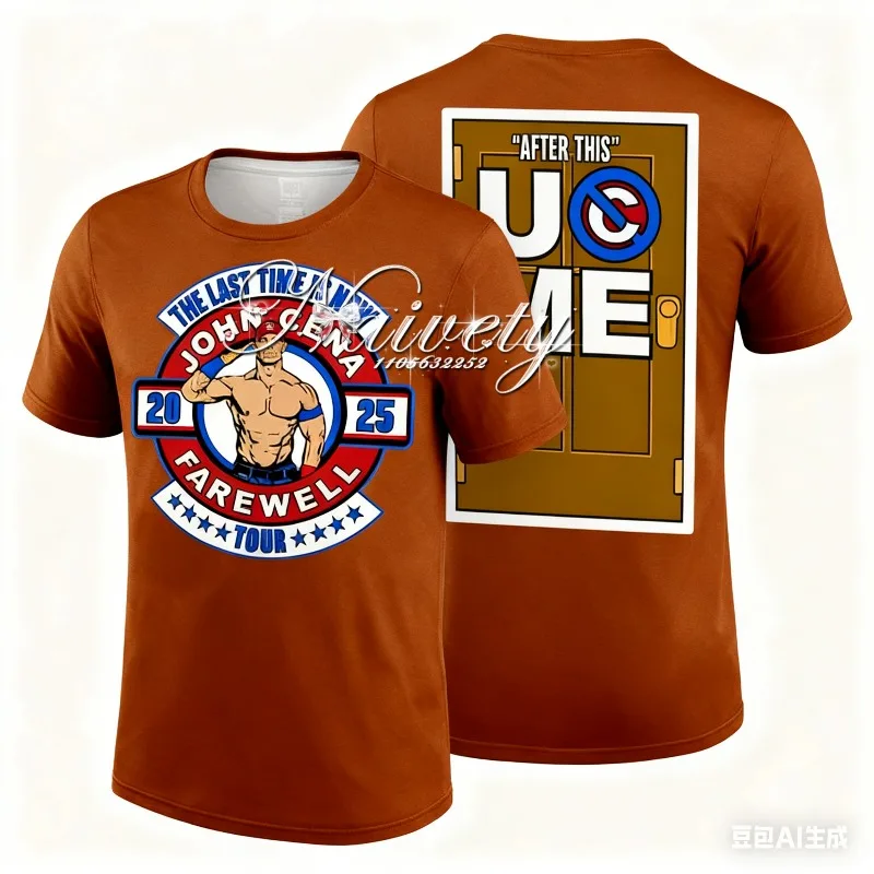 2026/25NewBest-sellingMen'sLight BlueJohnCena وداع TourTorontoT-shirt المرأة تي شيرت الأطفال/الكبار الرياضة التجفيف السريع