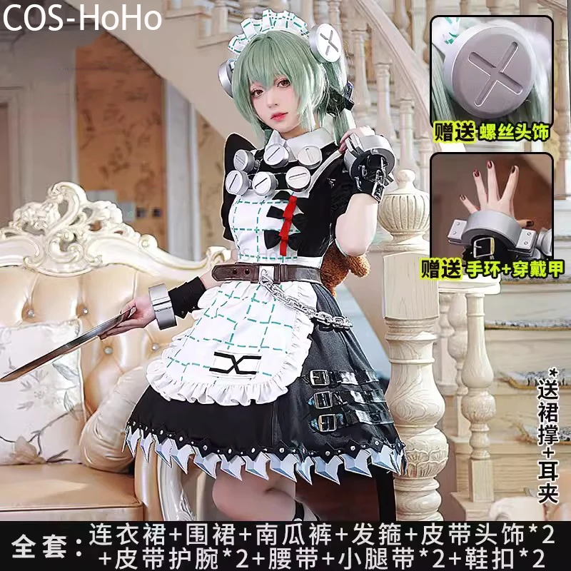 COS-HoHo Anime Zenless Zone Zero Corin Wickes Game Suit Sweet Lovely Maid Dress Cosplay Costume Halloween Party Outfit Women