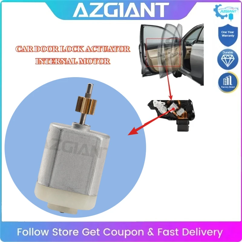 AZGIANT Professional Car Door Lock Motor Central Locking Motor FC-280 Quiet Operation 12 Volt DC For Volvo V40 D2 MK3 V60 MK2