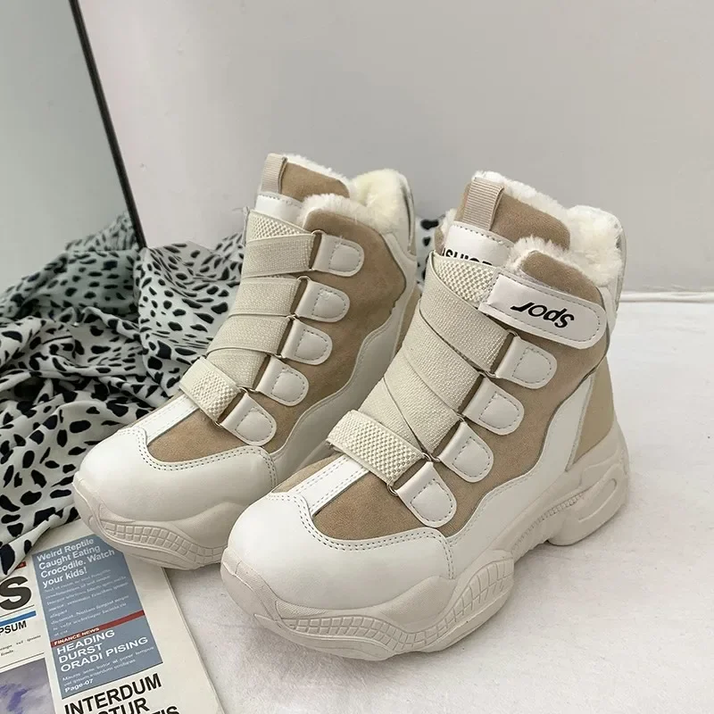 With Laces Chunky Elegant Medium Heels Work Shoes For Women Lace-up Platform Womens Snow Boots Stylish Promotion Gyaru Y2k