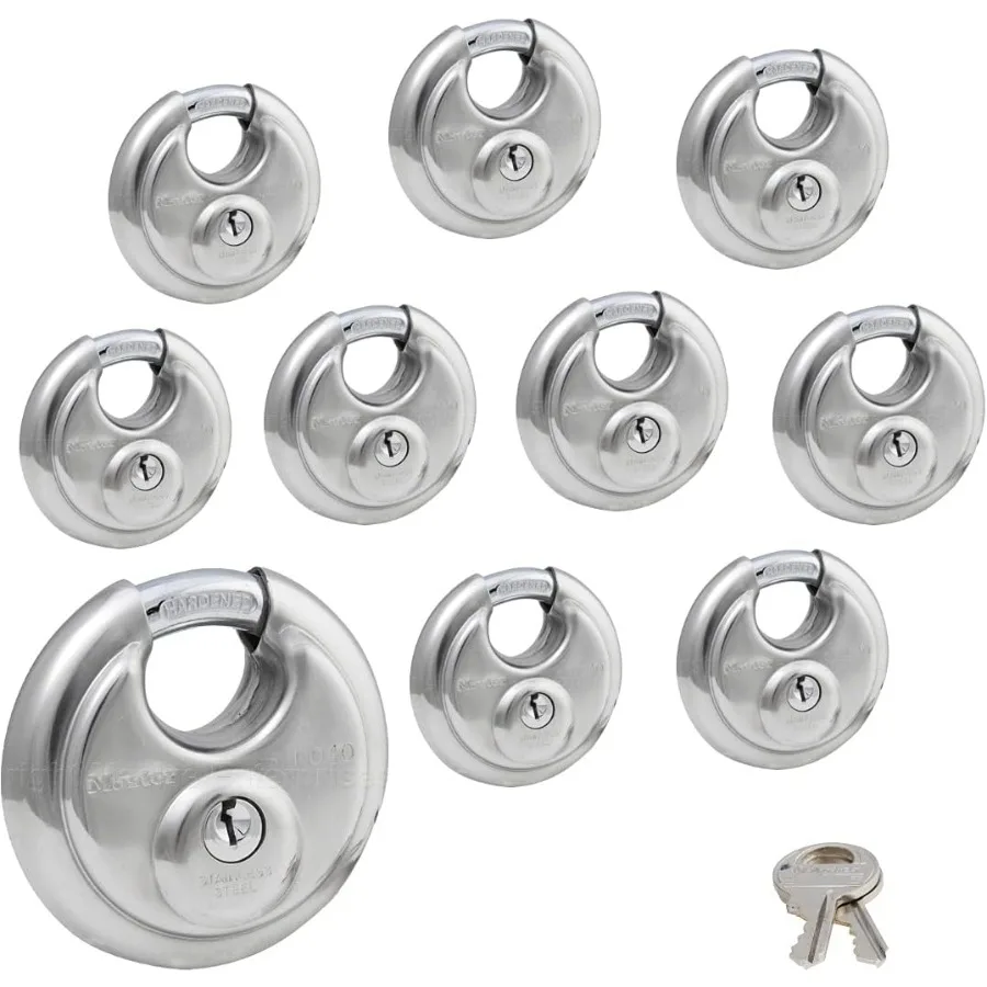 

Durable Stainless Steel Padlocks for Trailer and Multi-Purpose Use with High Security Keyed Alike Design Ideal for Outdoor Mari