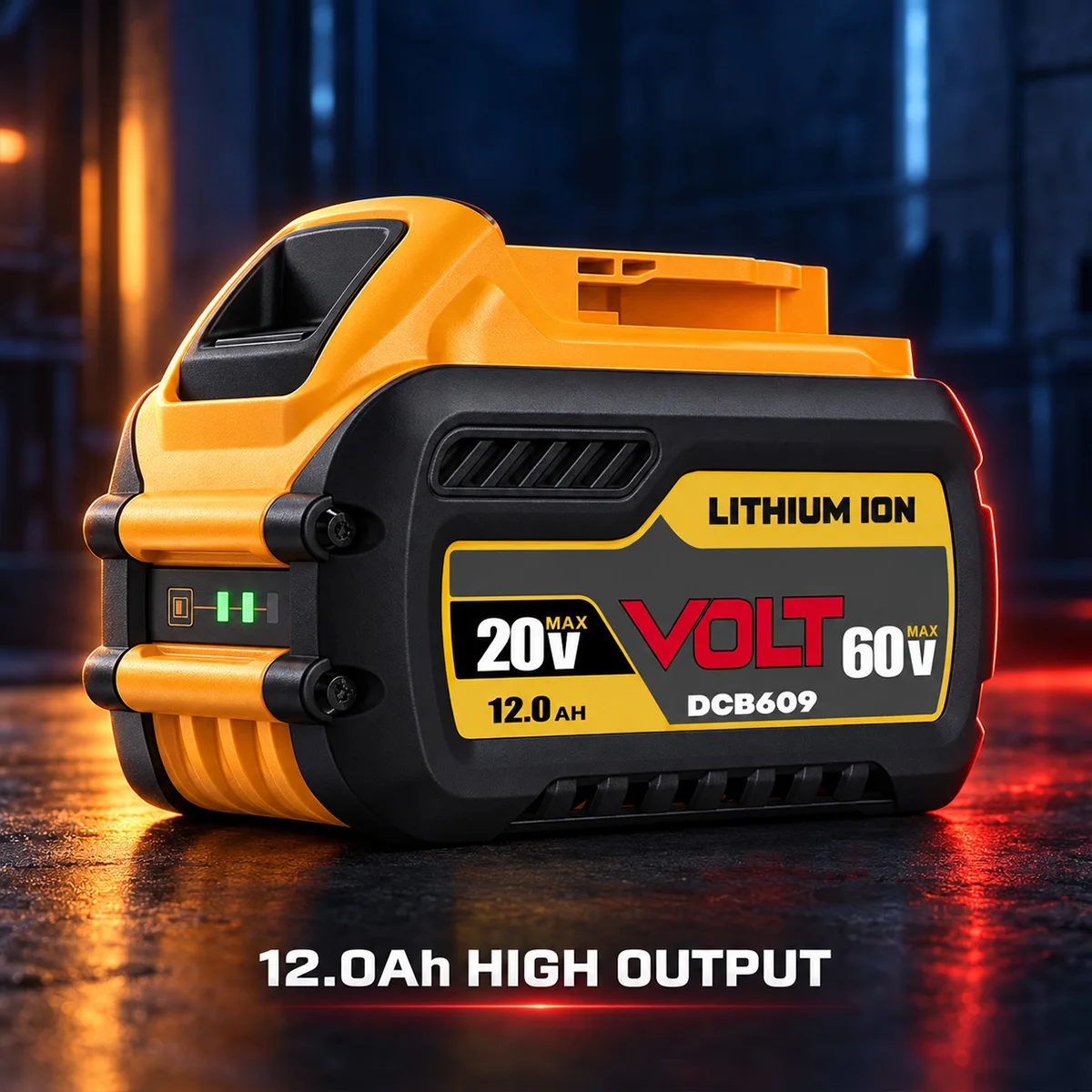 DCB609 12Ah Replacement Battery Compatible with 20V/60V Max DCB606 Lithium-Ion Battery Pack