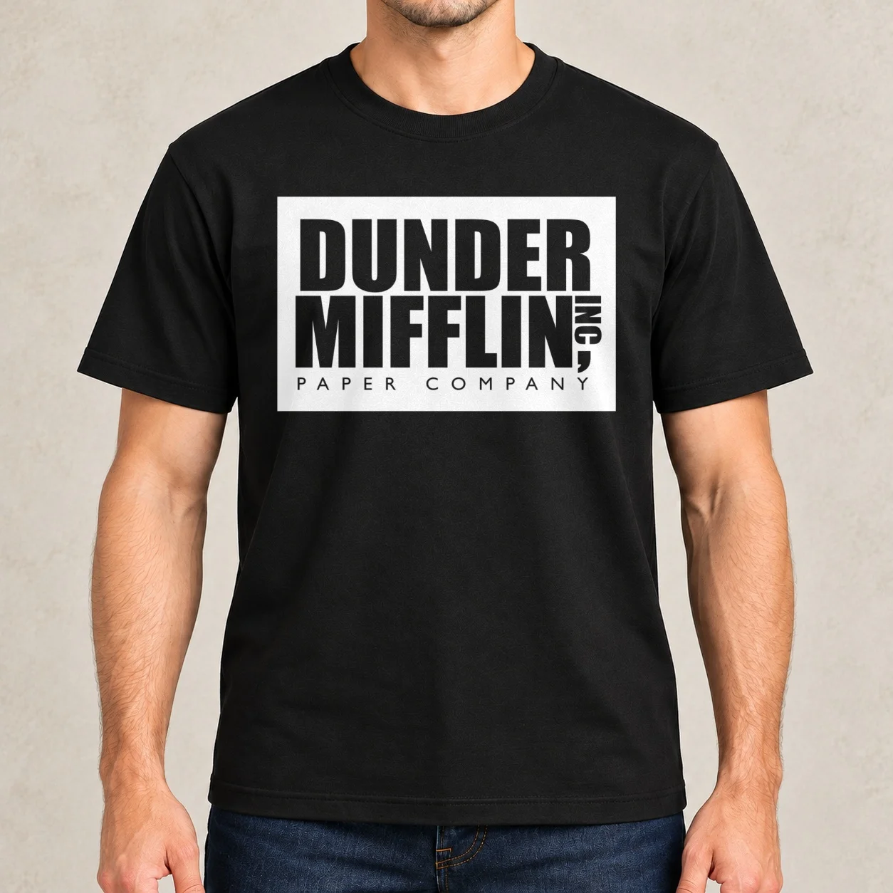 Dunder Mifflin Logo T-Shirt t shirts cotton 100% man t shirt summer printed t shirts for man funny shirts cotton T-Shirt