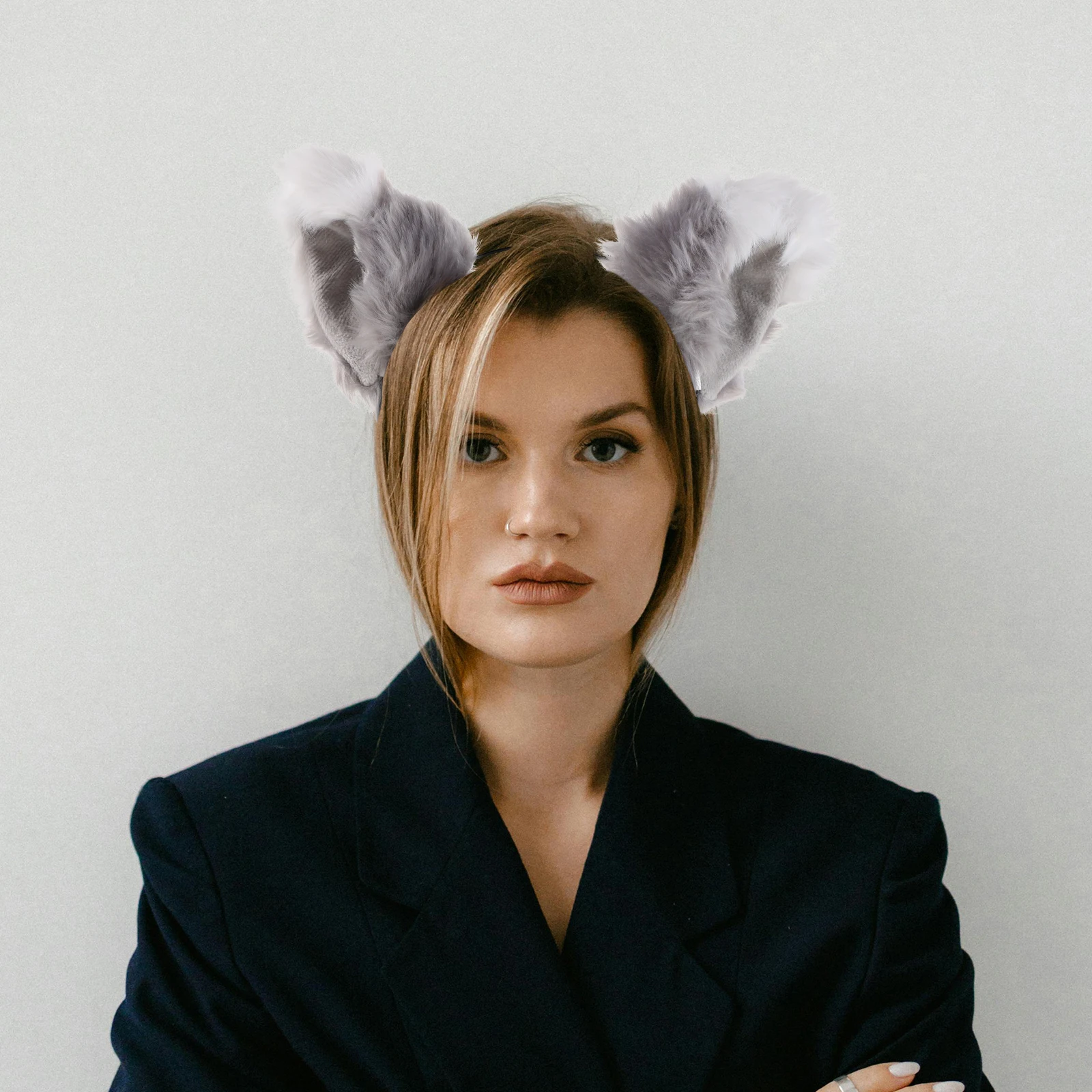 

3 шт., повязки на голову с кошачьими ушками, повязка на голову с котенком, мягкий аксессуар для волос с животными на Хэллоуин, косплей, вечерние милые кошачьи уши для женщин