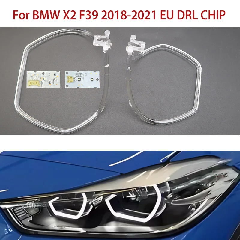 

Запасные части для фар для BMW дневных ходовых огней X2 Aperture F39 Source 2018-2021 Белый балласт ЕС Angel Eye Car DRL CHIP