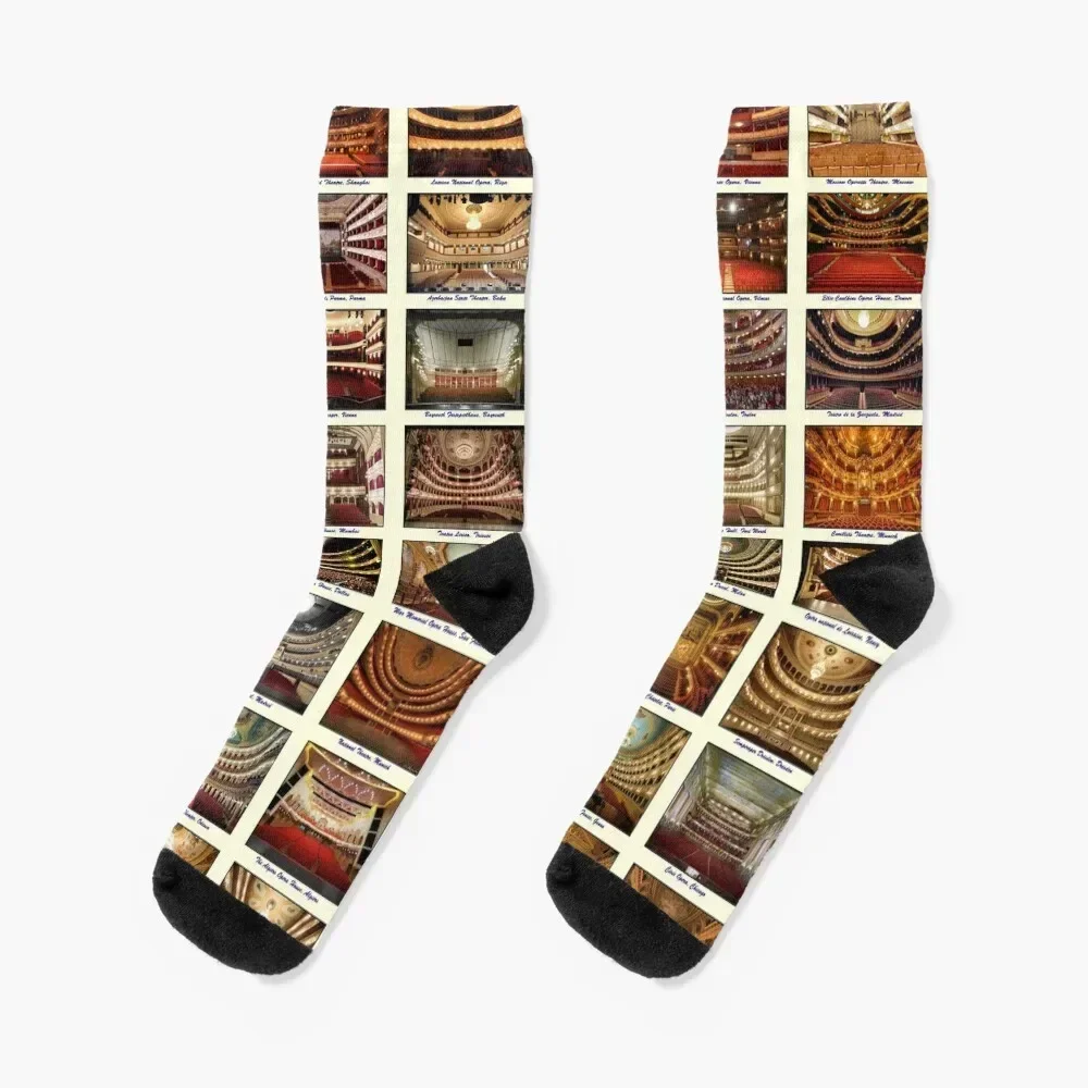 Opera Houses Socks christmass gift valentine gift ideas professional running Socks For Men Women's