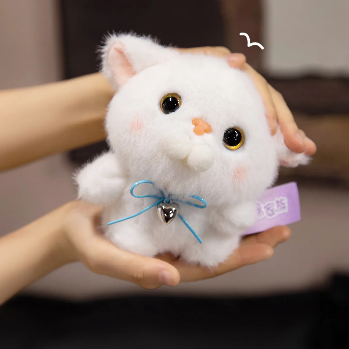 5 stili gatto peluche Stuffe Super carino siamese Calico gatto portachiavi ciondolo zaino Decor giocattolo per bambini regalo di compleanno