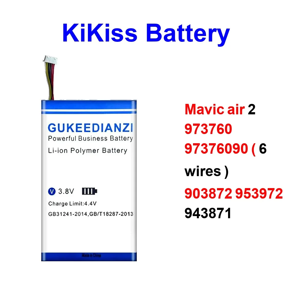 

Аккумулятор с длительным сроком службы 97376090, 6 контактов, 973760, 903872, 953972, 943871, 3500-4300 мАч для пульта дистанционного управления DJI Spark Mavic Air 2 Pro