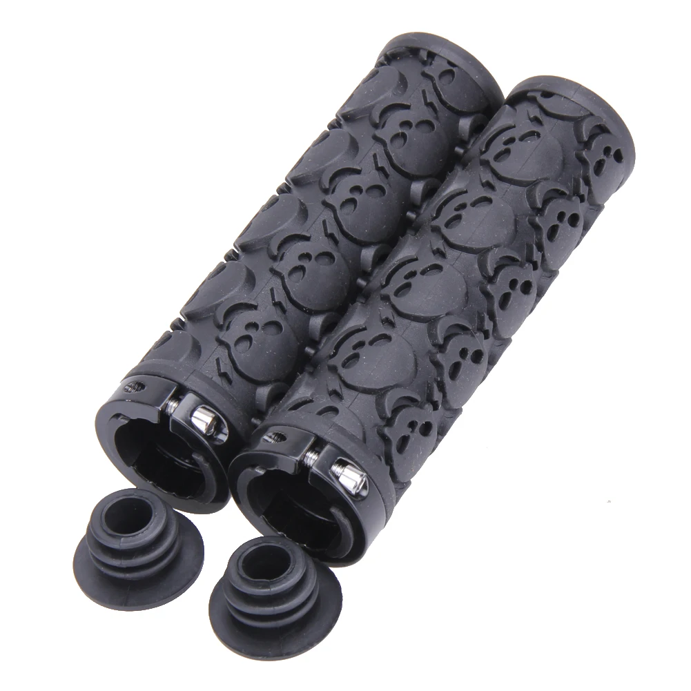 

Skull Style MTB Mountain Bikes Lockable Handle Grips Bicycle Grips Mountain Road Bike Handle Bar Grips Bike Accessories Parts